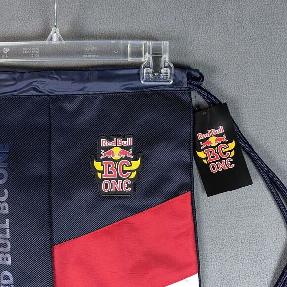Red Bull BC One Drawstring Bag Backpack Navy Blue B Boy Dancing Lightweight - Picture 4 of 9